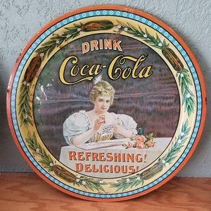 Vintage 1974 Coca-Cola 75th Anniversary Tin Tray